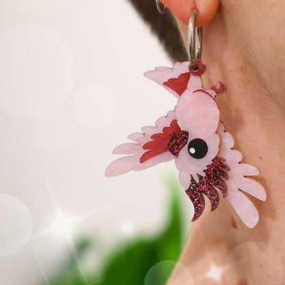 December 5 - Pretty-In-Pink Cockatoo Hoops - 2025 Advent Calendar