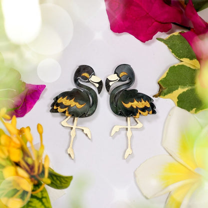 December 9 - Black and Gold Flamingos - 2025 Advent Calendar