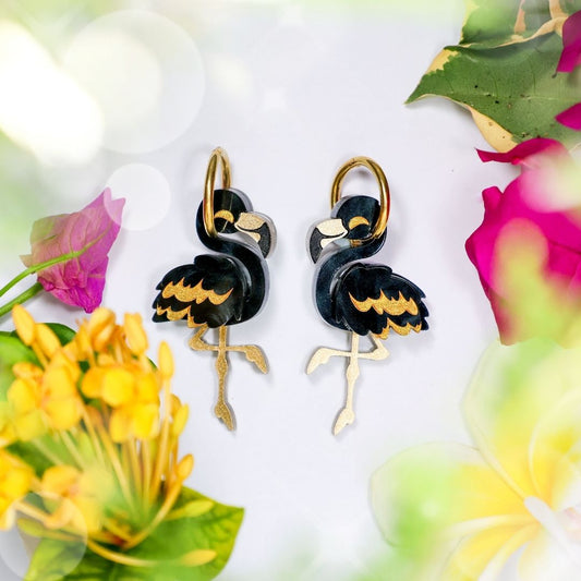 December 9 - Black and Gold Flamingos - 2025 Advent Calendar