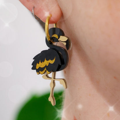 December 9 - Black and Gold Flamingos - 2025 Advent Calendar