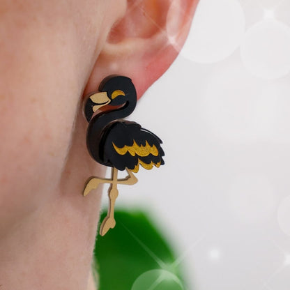 December 9 - Black and Gold Flamingos - 2025 Advent Calendar