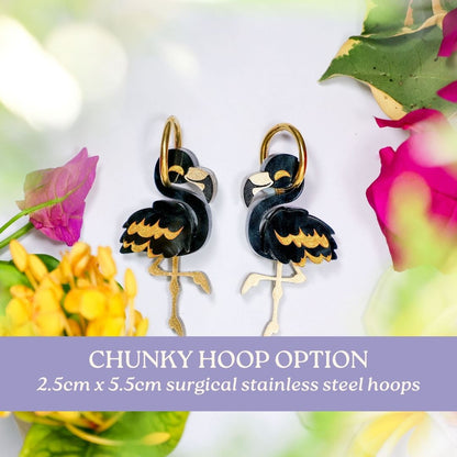 December 9 - Black and Gold Flamingos - 2025 Advent Calendar