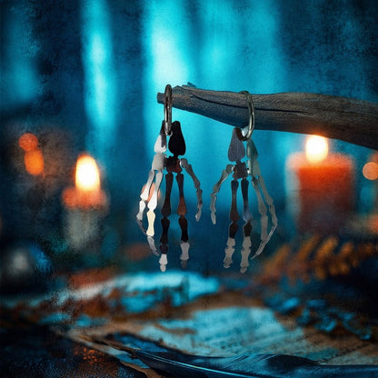 LIMITED EDITION: Skeleton Hand Earrings - 2025 Halloween Collection