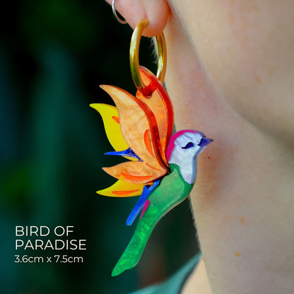 Birds of Paradise - Handmade Bird Earrings
