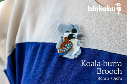 Costume Kookaburra Brooch - Koala-burra!