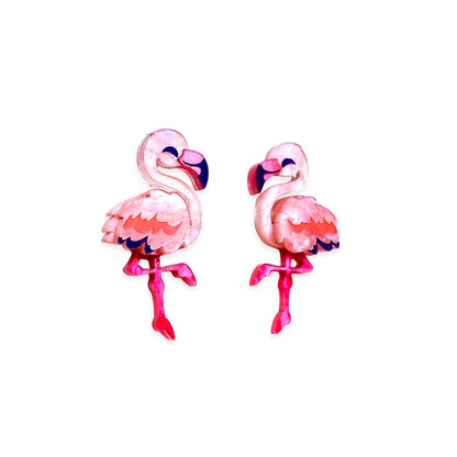 Flamingo Stud Earrings - Birds of Africa