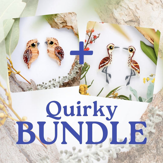 QUIRKY BUNDLE - Tawny Frogmouth & Curlew - Save 10%