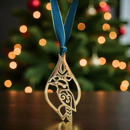 LIMITED EDITION: 4-PACK Golden Teardrop Ornaments - 2025 Christmas Collection