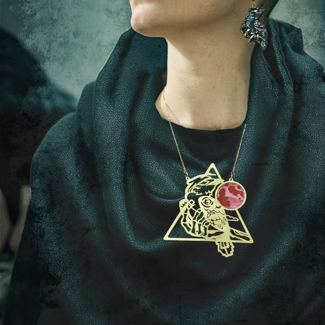 LIMITED EDITION: Death’s Raven 18k Gold-Plated Necklace - 2025 Halloween Collection