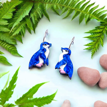 Little Penguin Studs - Statement Bird Earrings