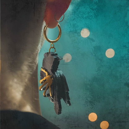 LIMITED EDITION: Death’s Raven Hoop Earrings - 2025 Halloween Collection