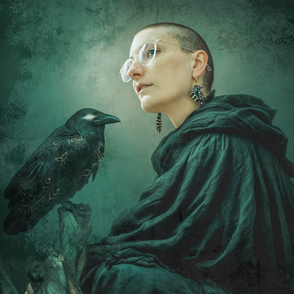 LIMITED EDITION: Death’s Raven Hoop Earrings - 2025 Halloween Collection