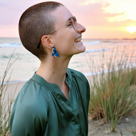 Little Penguin Studs - Statement Bird Earrings