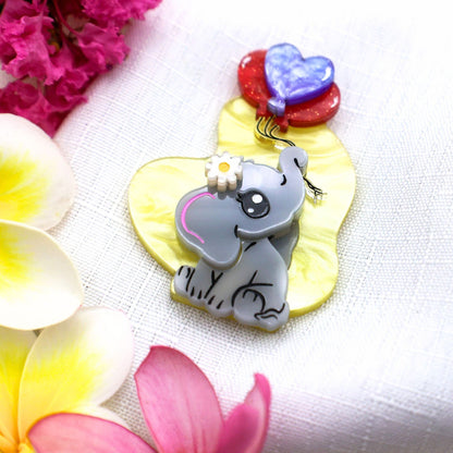 LIMITED EDITION - Tender Trunks Elephant Brooch - A Token of Love