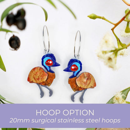 Emu Stud Earrings BINKABU