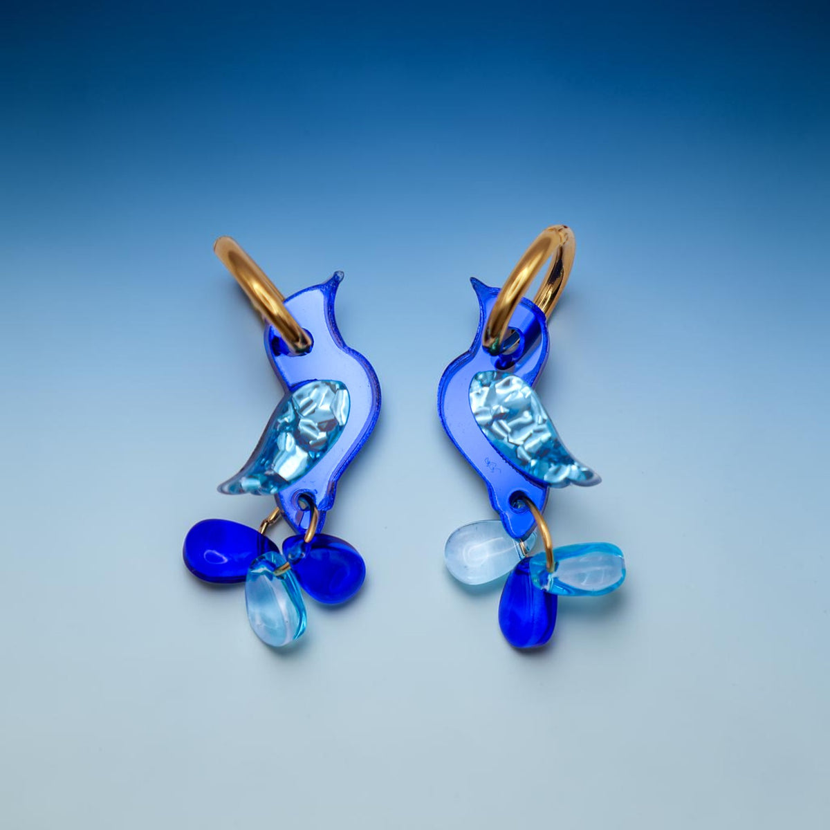 NEW: Jewel-Tailed Songbirds Earrings - Handmade Bird Earrings