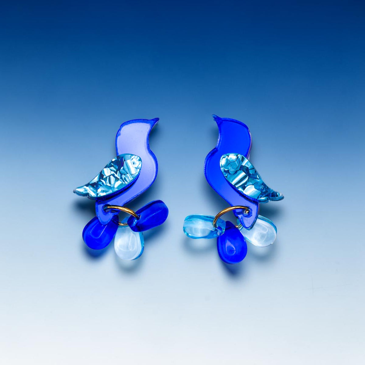 NEW: Jewel-Tailed Songbirds Earrings - Handmade Bird Earrings