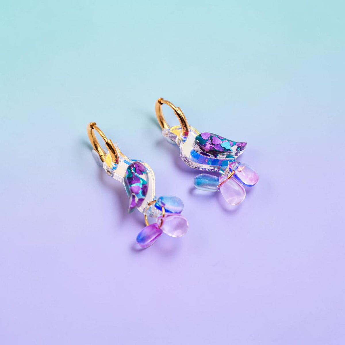 NEW: Jewel-Tailed Songbirds Earrings - Handmade Bird Earrings
