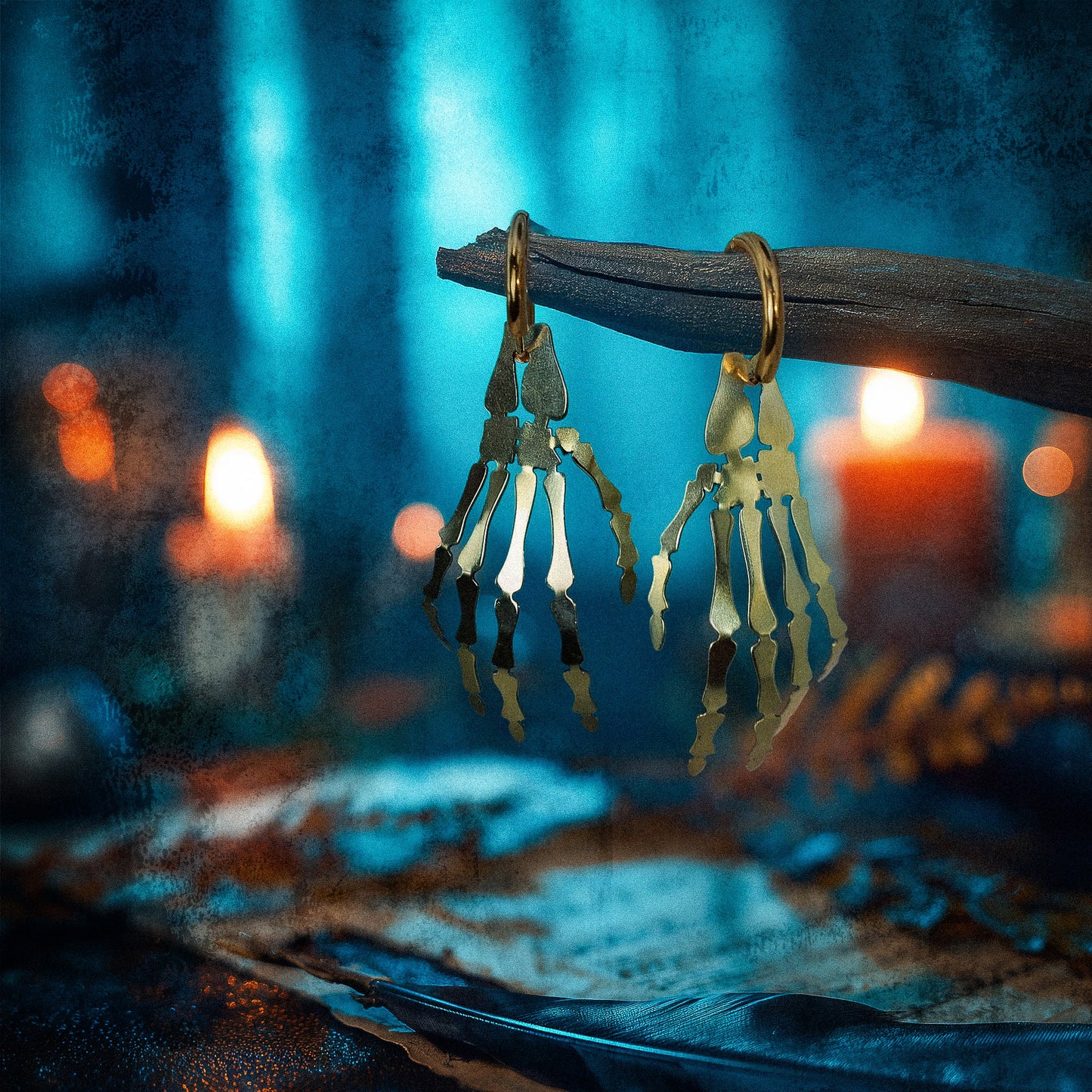 LIMITED EDITION: Skeleton Hand Earrings - 2025 Halloween Collection