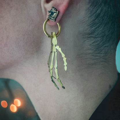 LIMITED EDITION: Skeleton Hand Earrings - 2025 Halloween Collection