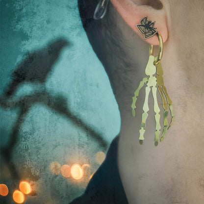 LIMITED EDITION: Skeleton Hand Earrings - 2025 Halloween Collection