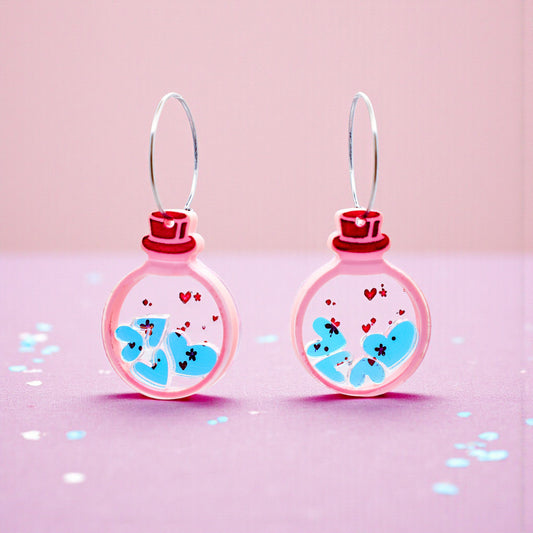 LAST STOCK - Love Potion Hoop Earrings - A Token of Love