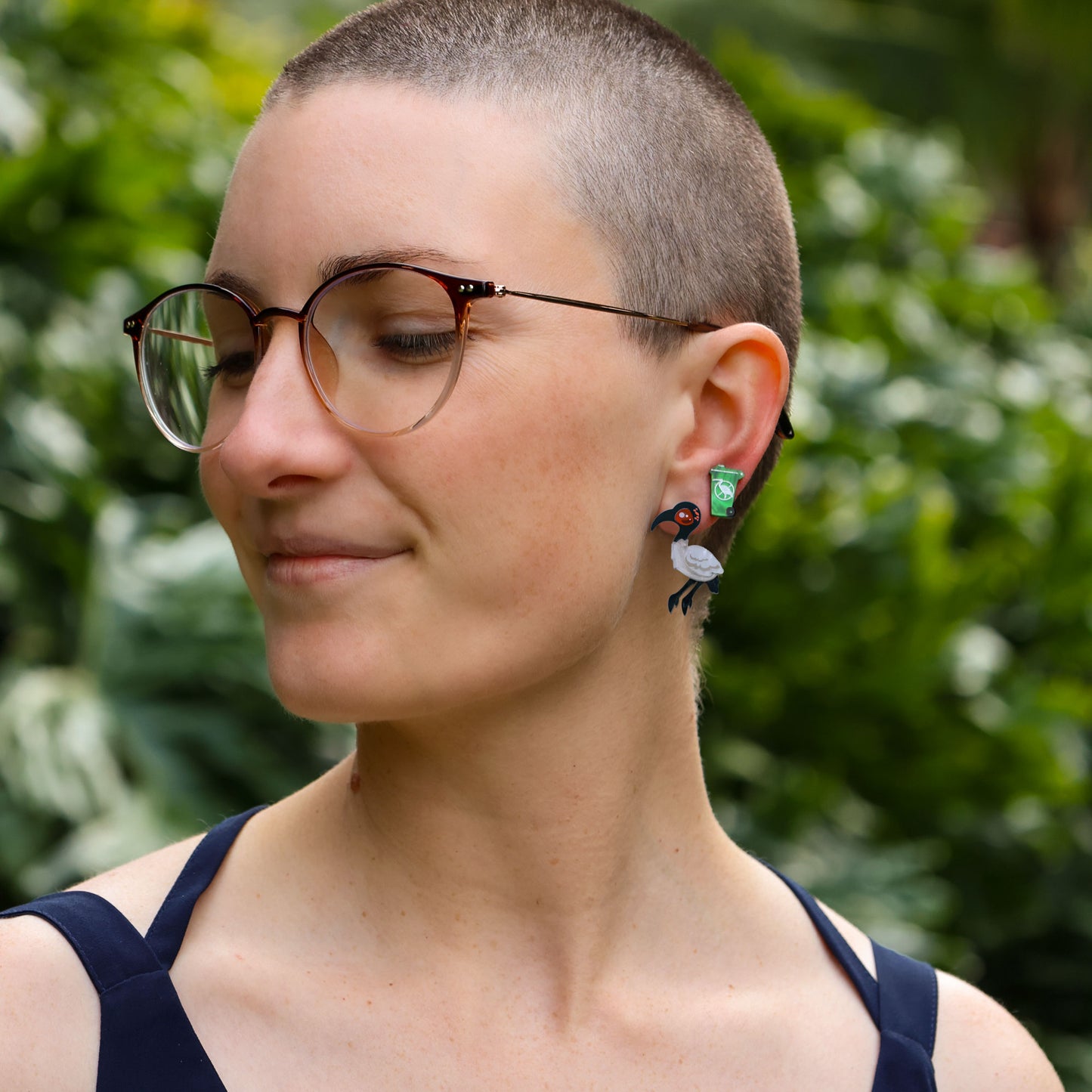 Ibis Studs - Bin Chickens - Statement Bird Earrings