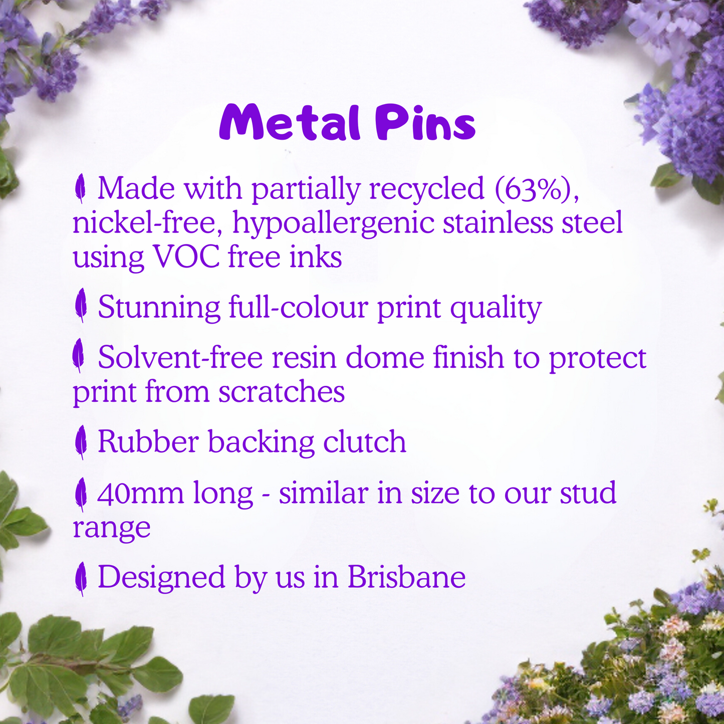 Metal Pin Badge - Ibis - Statement Bird Accessories