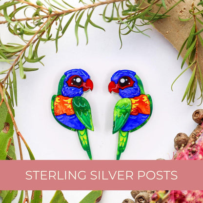 Rainbow_Lorikeet_Handmade_Earrings_UV_BINKABU