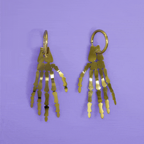 LIMITED EDITION: Skeleton Hand Earrings - 2025 Halloween Collection