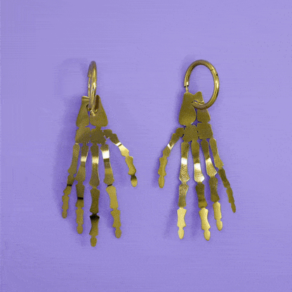 LIMITED EDITION: Skeleton Hand Earrings - 2025 Halloween Collection