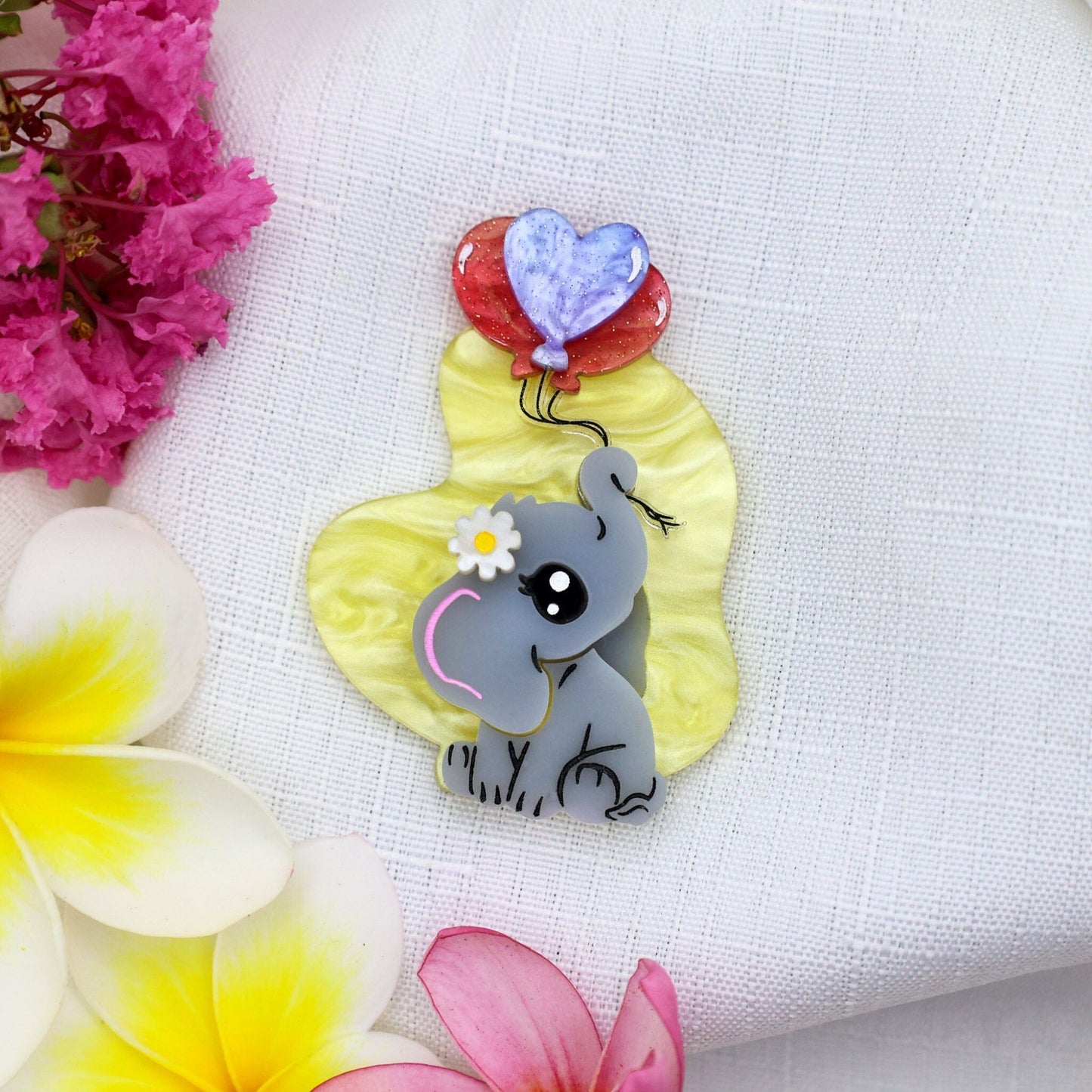LIMITED EDITION - Tender Trunks Elephant Brooch - A Token of Love