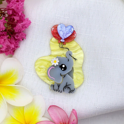 LIMITED EDITION - Tender Trunks Elephant Brooch - A Token of Love