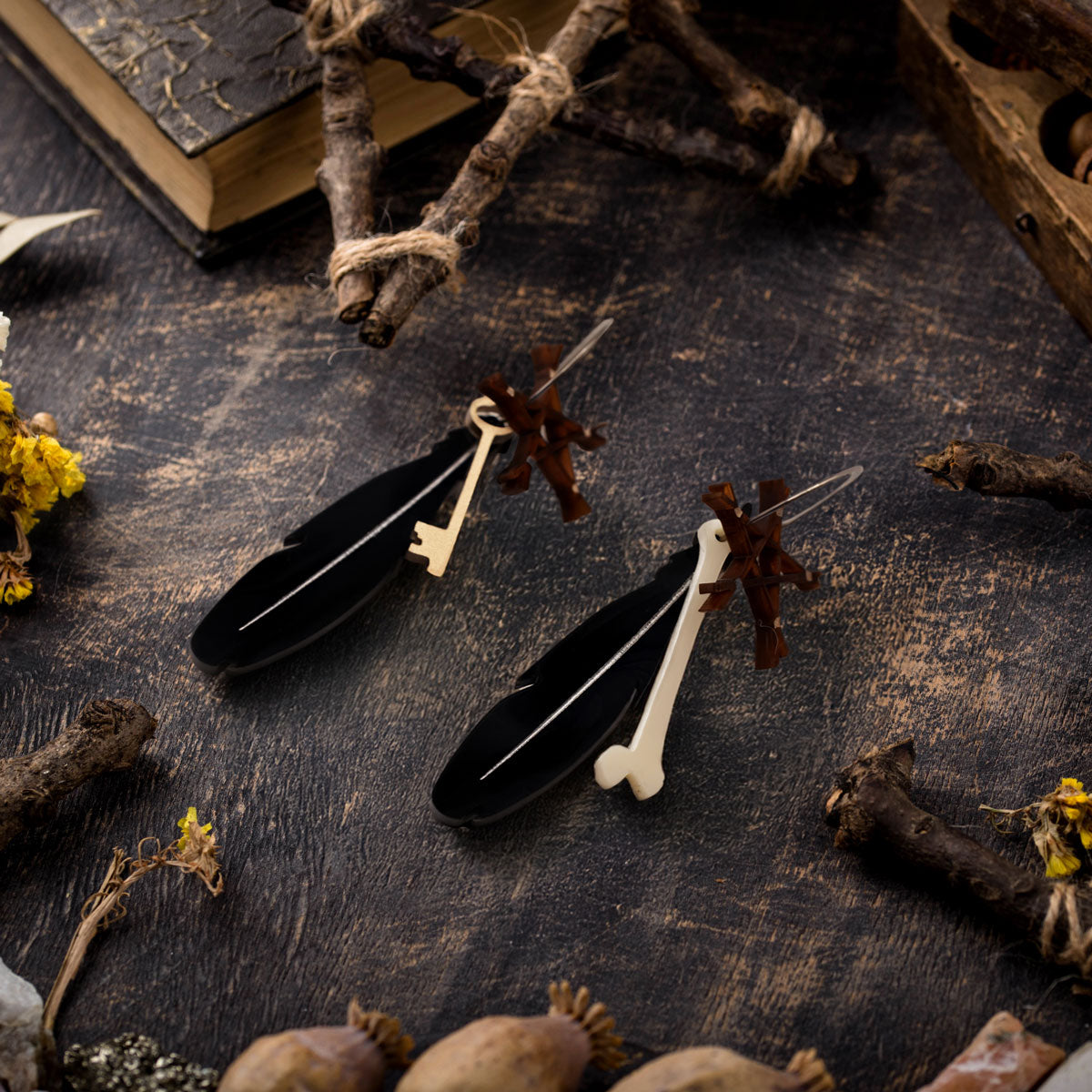 DISCONTINUED - VIP EXCLUSIVE - Voodoo Feather Earrings