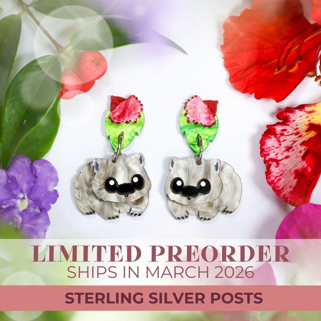 SPECIAL PREORDER - Bare-Nosed Wombat Dangles - Ships March-April 2026