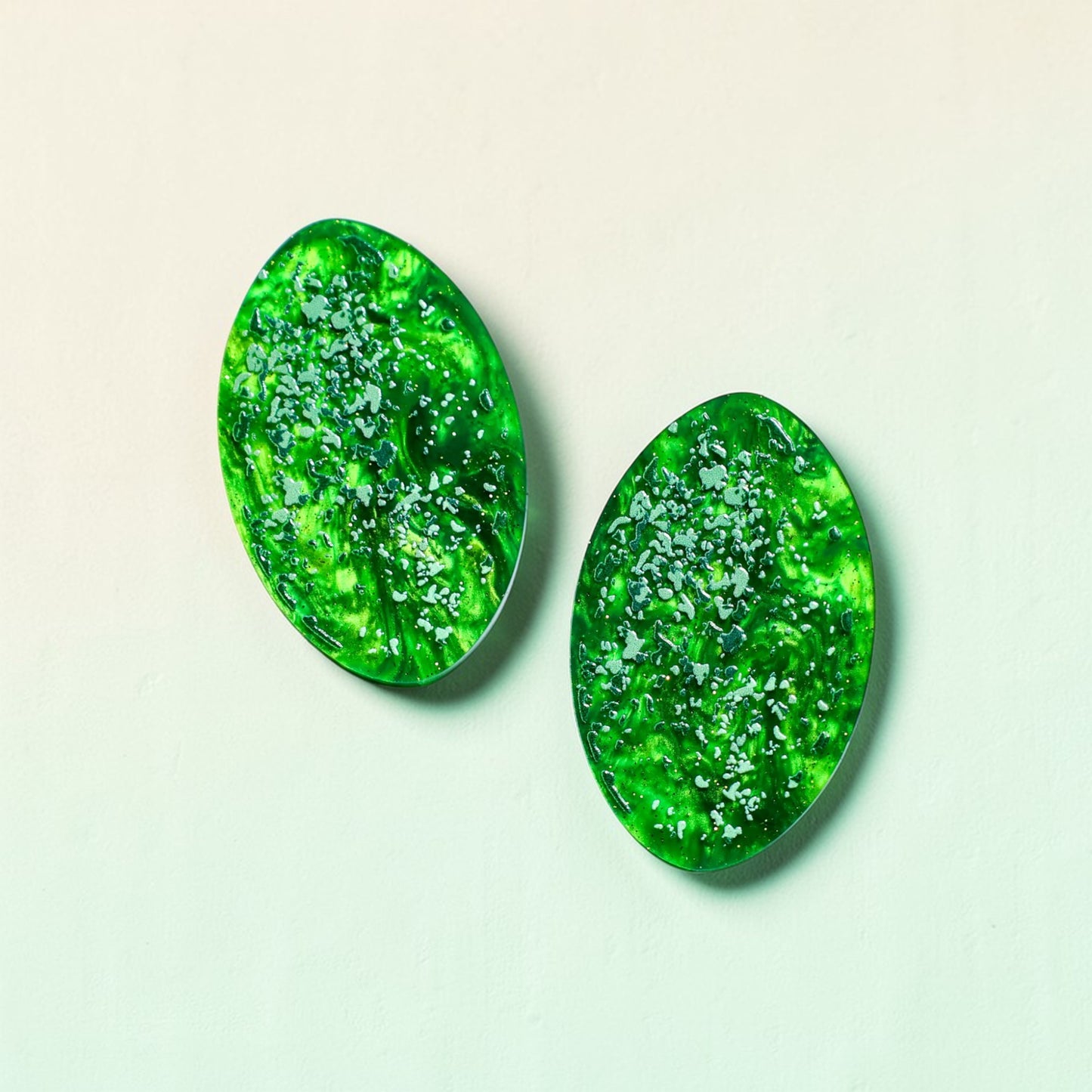 Cassowary Egg Stud Earrings - Mini Bird Egg Series