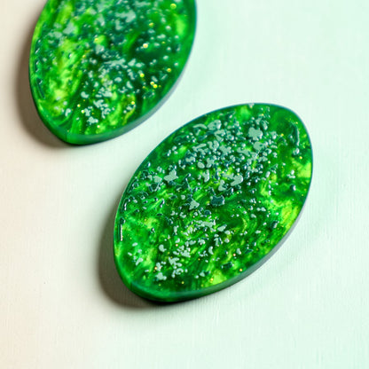 Cassowary Egg Stud Earrings - Mini Bird Egg Series