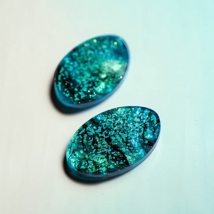 Emu Egg Stud Earrings - Mini Bird Egg Series