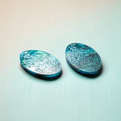 Emu Egg Stud Earrings - Mini Bird Egg Series