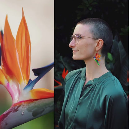 Birds of Paradise - Handmade Bird Earrings