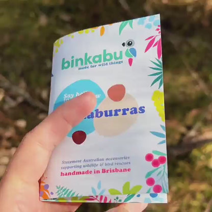 Kookaburra Studs - Statement Bird Earrings