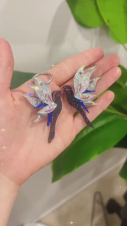 December 20 - Holographic Bird of Paradise Brooch - 2025 Advent Calendar PREORDER