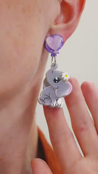 LIMITED EDITION - Tender Trunks Elephant Earrings - A Token of Love