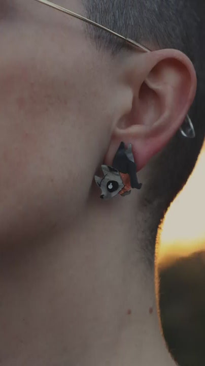 LIMITED EDITION - Hanging Fruit Bat Studs - Acrylic Halloween Earrings