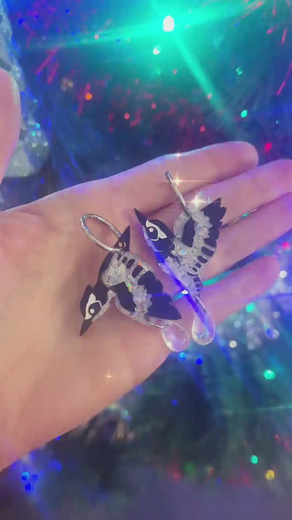 December 23 - Holographic Pied Kingfisher - 2025 Advent Calendar PREORDER