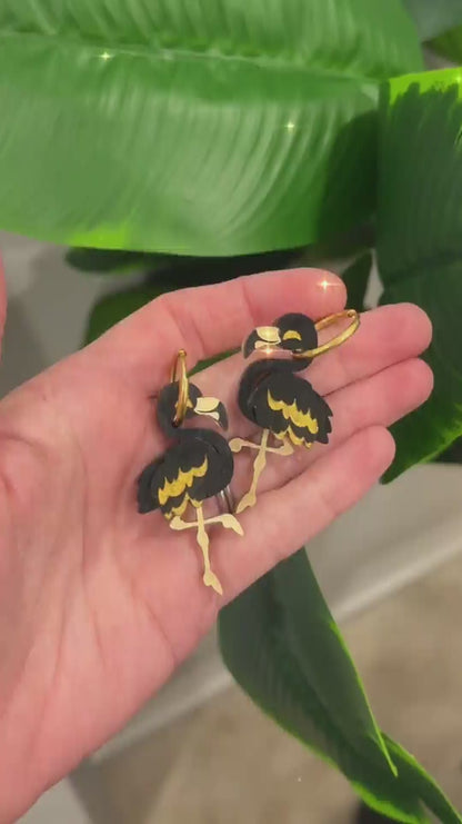 December 9 - Black and Gold Flamingos - 2025 Advent Calendar