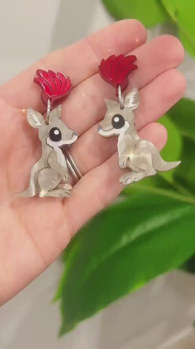 December 12 - Eastern Grey Kangaroo Dangles - 2025 Advent Calendar