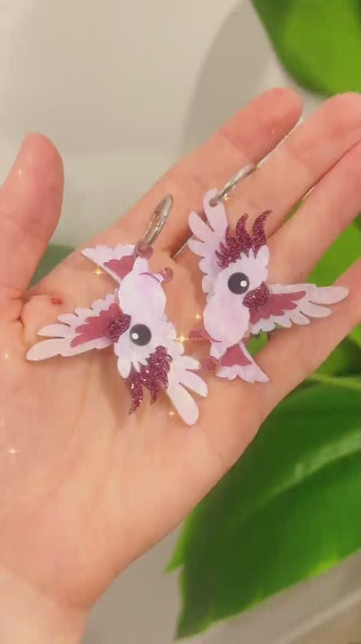 December 5 - Pretty-In-Pink Cockatoo Hoops - 2025 Advent Calendar