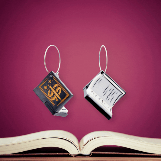 3D Book Earrings - Romantasy - Handmade Bookish Jewellery