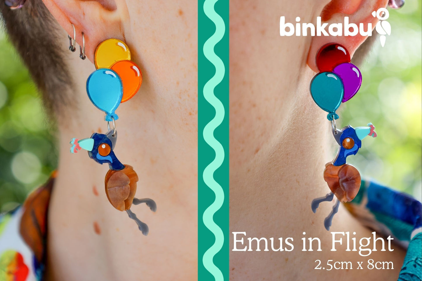 *LIMITED EDITION* Party Birds - Emus in Flight